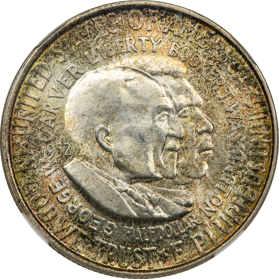 1952 Washington-Carver Commemorative Half 50c NGC MS66 CAC - Image 4 of 4