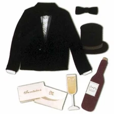 Jolee Boutique Dimensional Stickers Groom