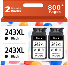 243XL Black Ink Cartridge Compatible for Canon 243 PG-243 XL PG243 245 245Xl PG2