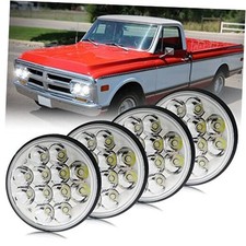 BeaveWAY 4pcs 5.75" 36W Crystal Round LED Headlight Sealed Beam IP68