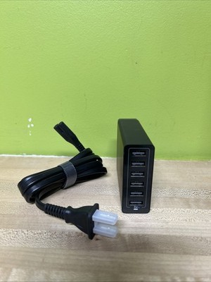 Anker PowerPort 6 60W 6-Port USB Desktop Charge Multi Hub Adapter Model# A2123
