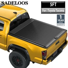 5FT Retractable Truck Bed Tonneau Cover For 2013-2025 Toyota Tacoma Waterproof