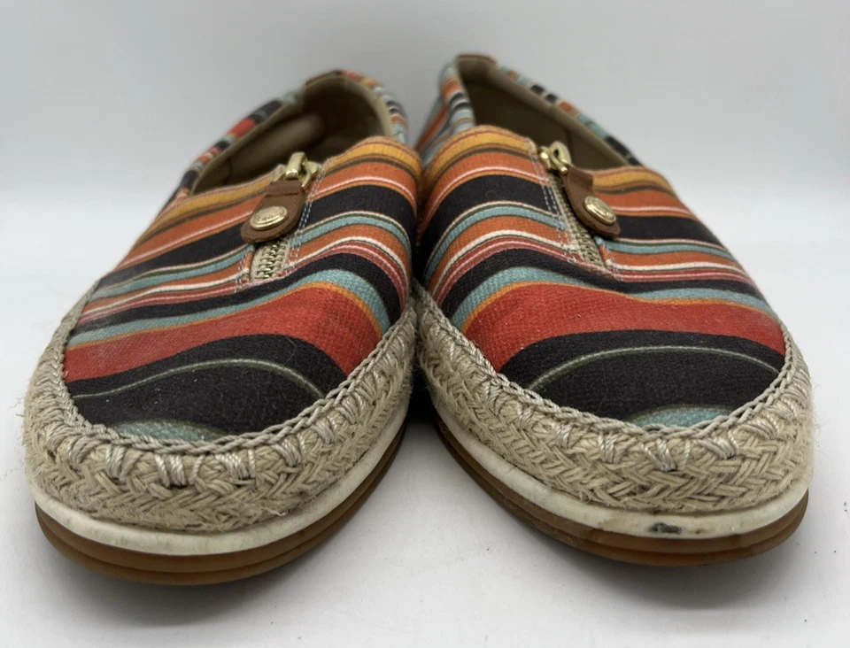 Planos sin cordones Anne Klein para mujer de espuma viscoelástica a rayas talla 9M multicolor Foto 2 de 4