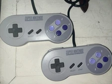 Lot of 2 SNES Super Nintendo Original Controller Authentic OEM SNS-005 Tested
