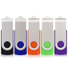 USB Flash Drive 32GB USB 2.0 Swivel Thumb Drive Bulk