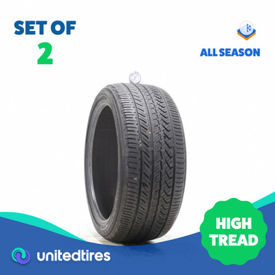Set of (2) Used 235/40R18 Yokohama Advan Sport A/S Plus 95Y - 8/32