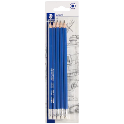 Staedtler Bleistifte 5er Set 5 HB Profi Stifte Radiergummi Zeichen Schule Hobby