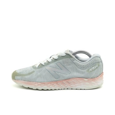New Balance Damen Arishi Sneaker Grau/Pink/Weiß Mesh Low-Top Laufschuh EU 36