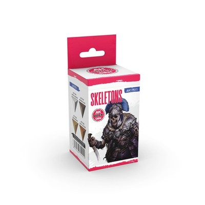 Acryl Skelett Malset von AK Interactive - Quick Gen für Knochenfiguren
