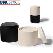 Stackable Concrete Salt Pig & Pepper Cellars Food Safe Kitchen Spice Containers