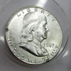 1949 D Franklin Half Dollar AU to UNC Details