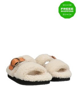 RRP€490 ISABEL MARANT Shearling Slide Sandals US11 UK8 EU41 Made in Portugal