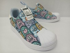 Adidas Kids' Superstar 360 Casual Shoes H02735 Blue White Multicolor Sz 3