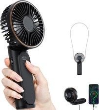 Portable Handheld Fan, Portable Fan Rechargeable, 4000mAh, 180° Adjustable