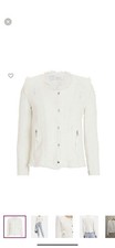 Women  s IRO Agnette Moto Distressed Tweed Jacket, Size 2
