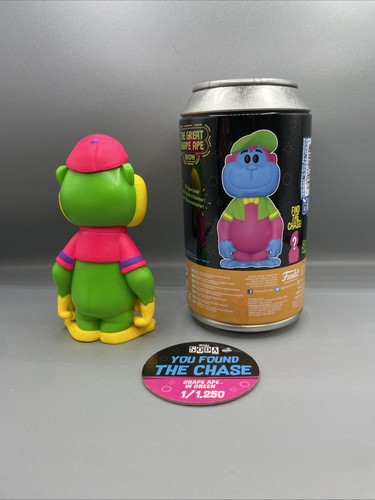 Funko Soda: Grape Ape - Blacklight CHASE - NYCC Shared Sticker Exclusive LE 916 - Picture 3 of 6
