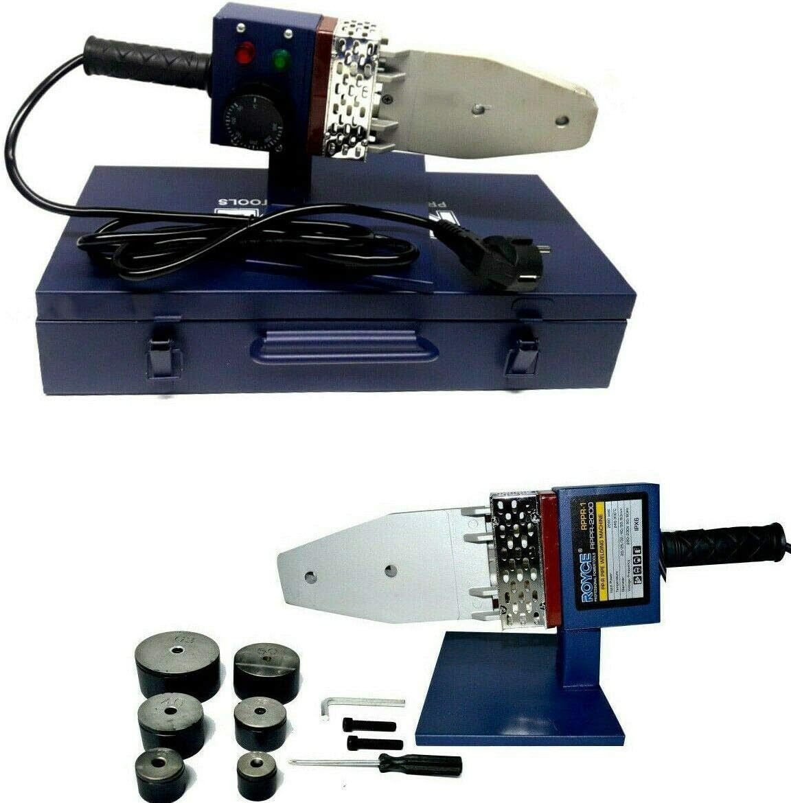 Polifusore Professionale 800W per Tubi PPR | Kit 6 Matrici 20-63mm Sta