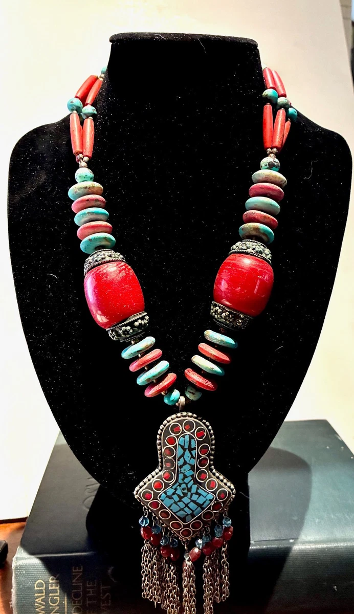 Collar De Cuentas De Piedras Preciosas Naturales Multicolor 8/10 Mm – ¡Hecho A Mano Y Con Broche De Plata 925!