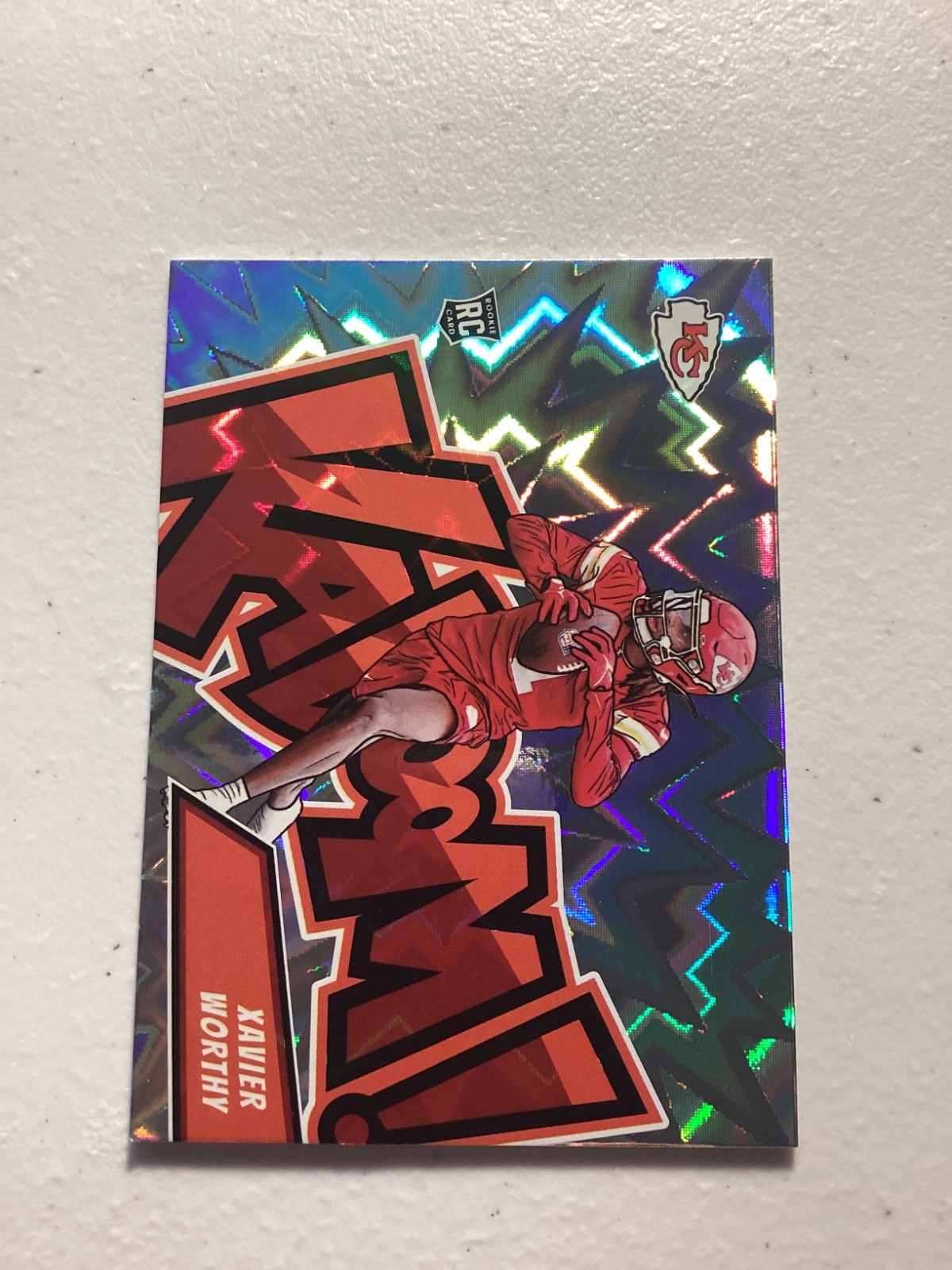 2024 Panini Absolute - Kaboom! Horizontal Xavier Worthy #12 (RC)