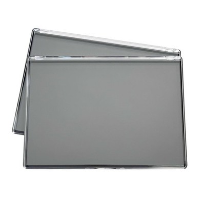 UDTIP 2 Pack XL large Magnetic Makeup Palette with Clear Top, Empty black 