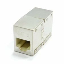 Shielded CAT6 RJ45 Inline Coupler Joiner for extending FTP/STP cables Gigabit 
