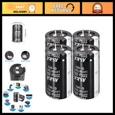 4PCS 200V 2200uF Snap-In Aluminum Electrolytic Capacitors for Power Amplifiers,