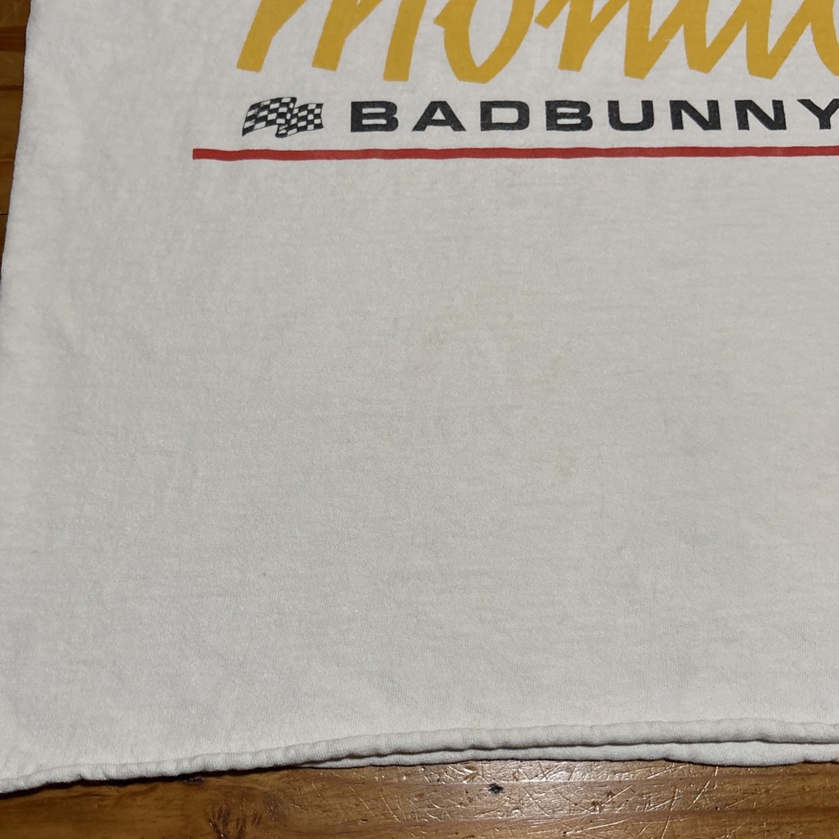 Bad Bunny Official Tour Merch Nadie Sabe Monaco Racecar Shirt Cut Off Raw Edge S View 4