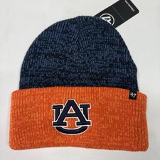 Auburn Tigers Unisex 47 Brand Beanie Blue/Orange 100 Acrylic