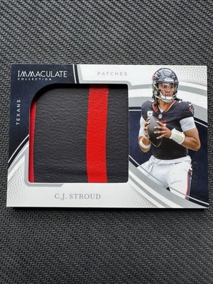 2025 Panini Immaculate Collection Patches C.J. Stroud 06/25 Two Color Patch (NM)