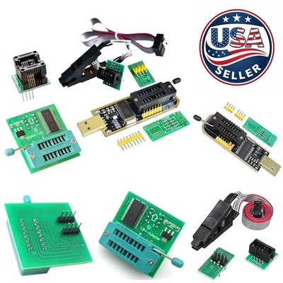 Compact CH341A USB EEPROM Programmer with SOIC8 Clip for In-Circuit Applications