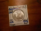 1943 Walking Liberty Silver Half Dollar AU+ TERRIFIC!!!! PQ!!!! LOOOOOOOOOK!!!!!