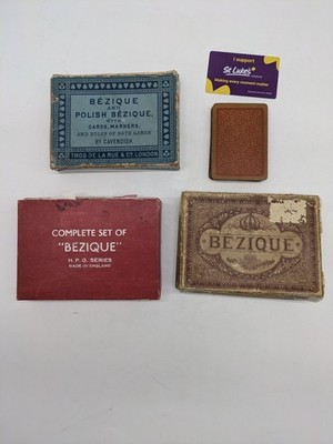Vintage Bezique Bundle x 2 Cavendish De La Rue