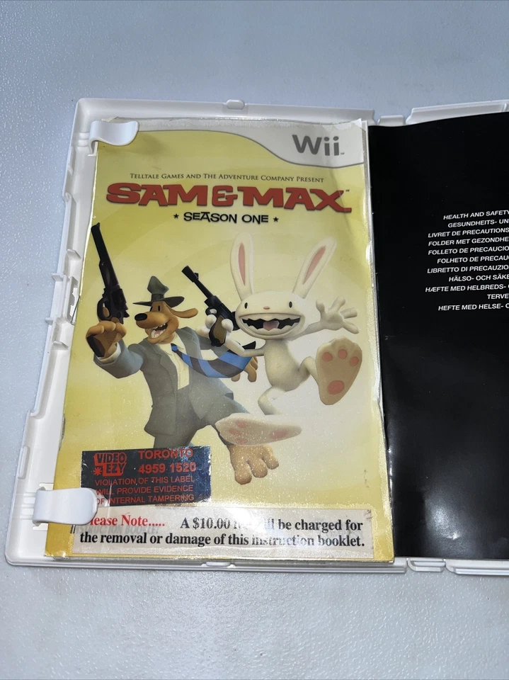Sam & Max: Season One (Nintendo Wii, 2008) With Manual - Image 3 of 4