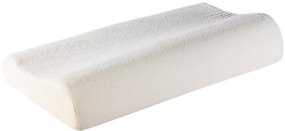 Oreiller mémoire de forme thermo-actif Newgen Medicals oreiller cervical ergonomique blanc