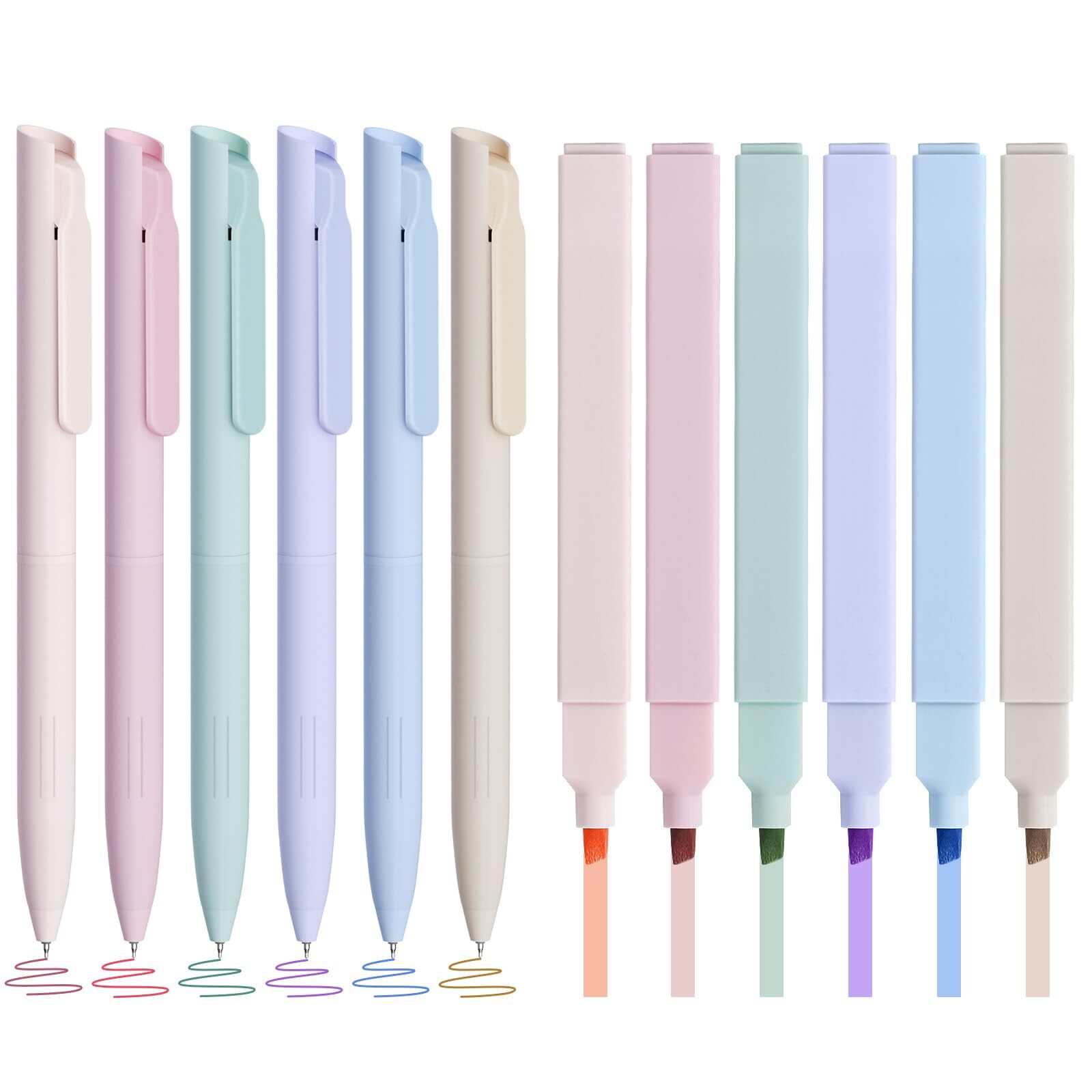 HULIPARK Bible Highlighters and Pens No Bleed, Cute Aesthetic Highlighters Pa...