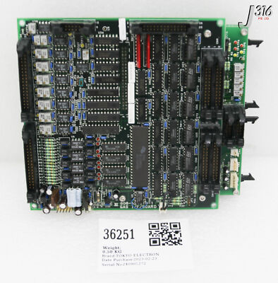 TOKYO ELECTRON 36251 PCB ASSY Gas I/F BD 808-621510-1