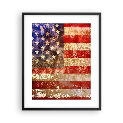 Wandbilder 40x50cm Poster Amerika Flagge national patriotisch Bilder Wanddeko
