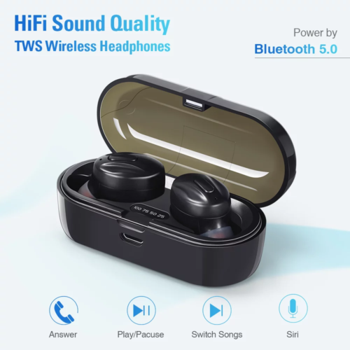 Wireless Earbuds,Waterproof Bluetooth Headphones,Hight-Fidelity Stereo Sound Qua - Picture 7 of 12