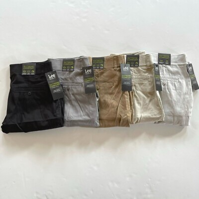 NWT Lee Men’s Athletic Straight Extreme Comfort Flex Waistband Stretch  Shorts
