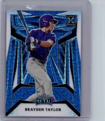 Brayden Taylor 2024 Leaf Baseball 1/1 Pre Production Proof