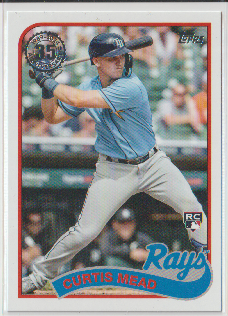 Curtis Mead 1989 Topps Baseball 35th Anniversary 2024 Topps #89B-85  TB Rays RC