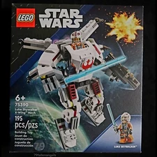 LEGO Star Wars Luke Skywalker X-Wing Mech 75390 New Sealed NISB Box Damage