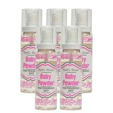 5 Pack - Perfume Body Spray Mist - Baby Powder 2oz MADE IN USA Brand New  