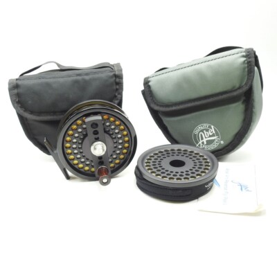 Abel #3N AR Fly Fishing Reel. Anti-Reverse. Made in USA. W/ Spare