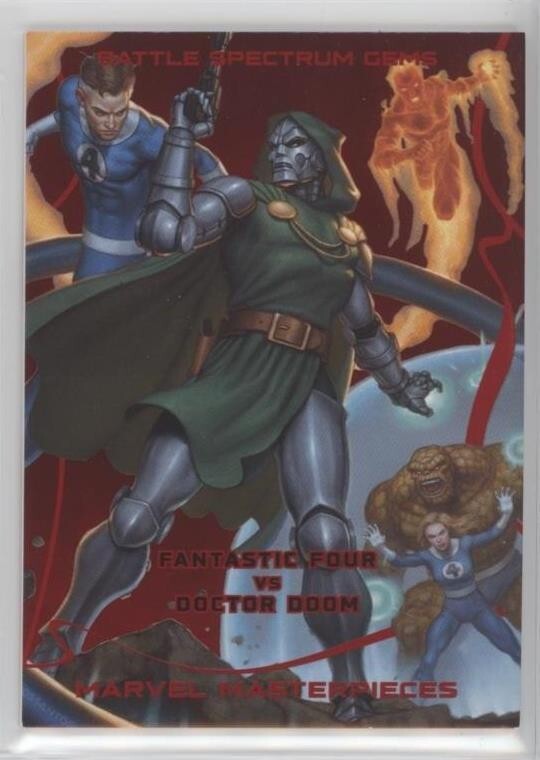 2022 Marvel Masterpieces Battle Spectrum Red Doctor Doom Gem /50 FF