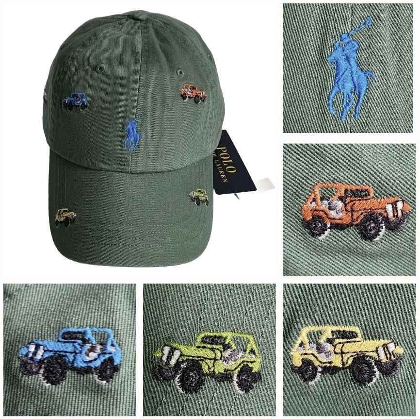 Authentic Polo Ralph Lauren Men's JEEP Embroidered Twill Ball Cap