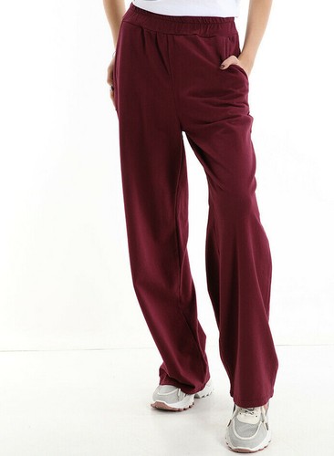 Pantaloni Donna sportivi larghi colore bordeaux | eBay