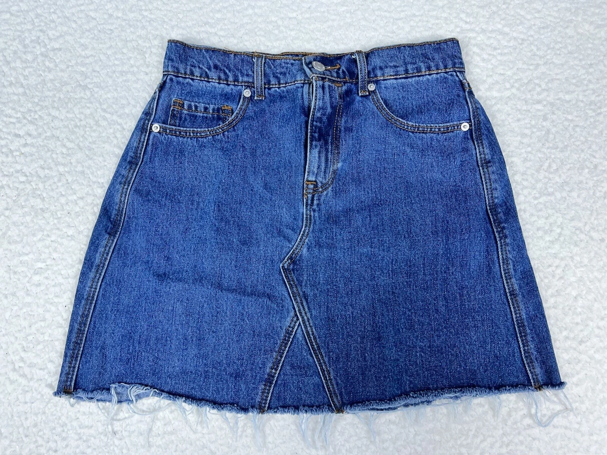 A line denim skirt cheap ebay