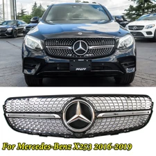 Front Upper Grille Grill For Mercedes Benz X253 GLC-Class GLC43 GLC300 2016-2019