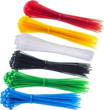 120Pack 8 Inch Assorted Colored Zip Ties Nylon Cable Ties for Home Garden Garage